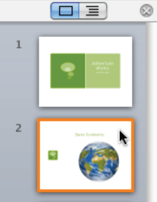 how do you number slides in powerpoint for mac 2011